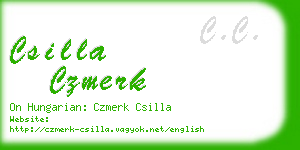 csilla czmerk business card